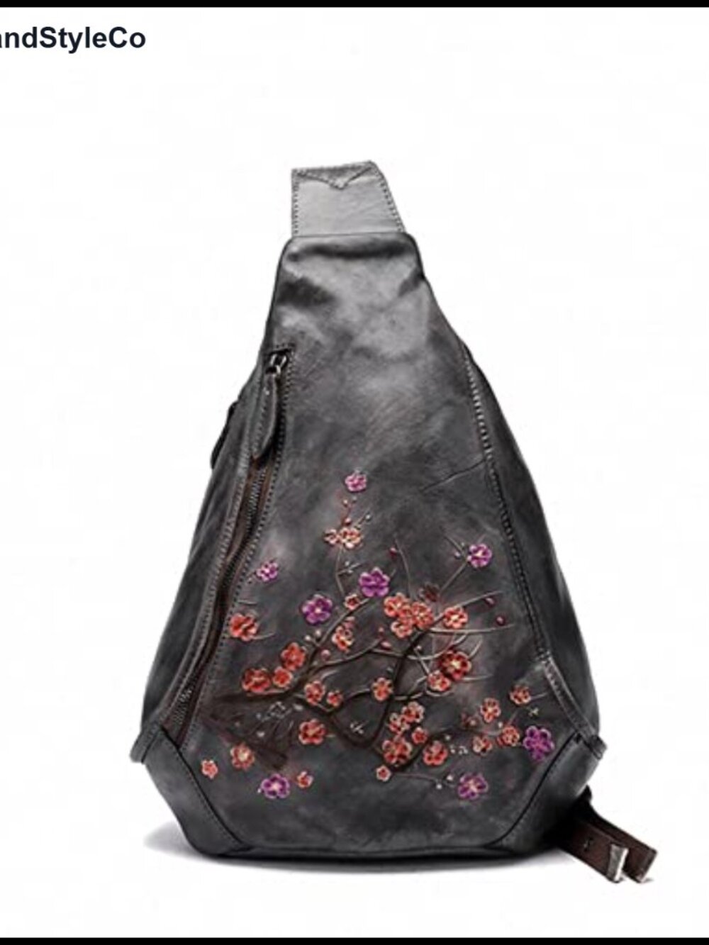 Genuine Leather Sling Bag Vintage Handmade Crossbody Chest Backpack Satchel